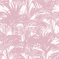 Blush-silhuettapet med palmeblader