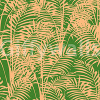 Tapet cu imprimeu abstract de frunze de palmier tropicale