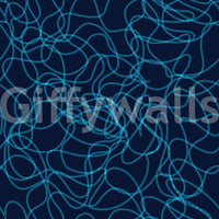 Marineblaues Fluid-Scribble-Kunsttapetenmuster