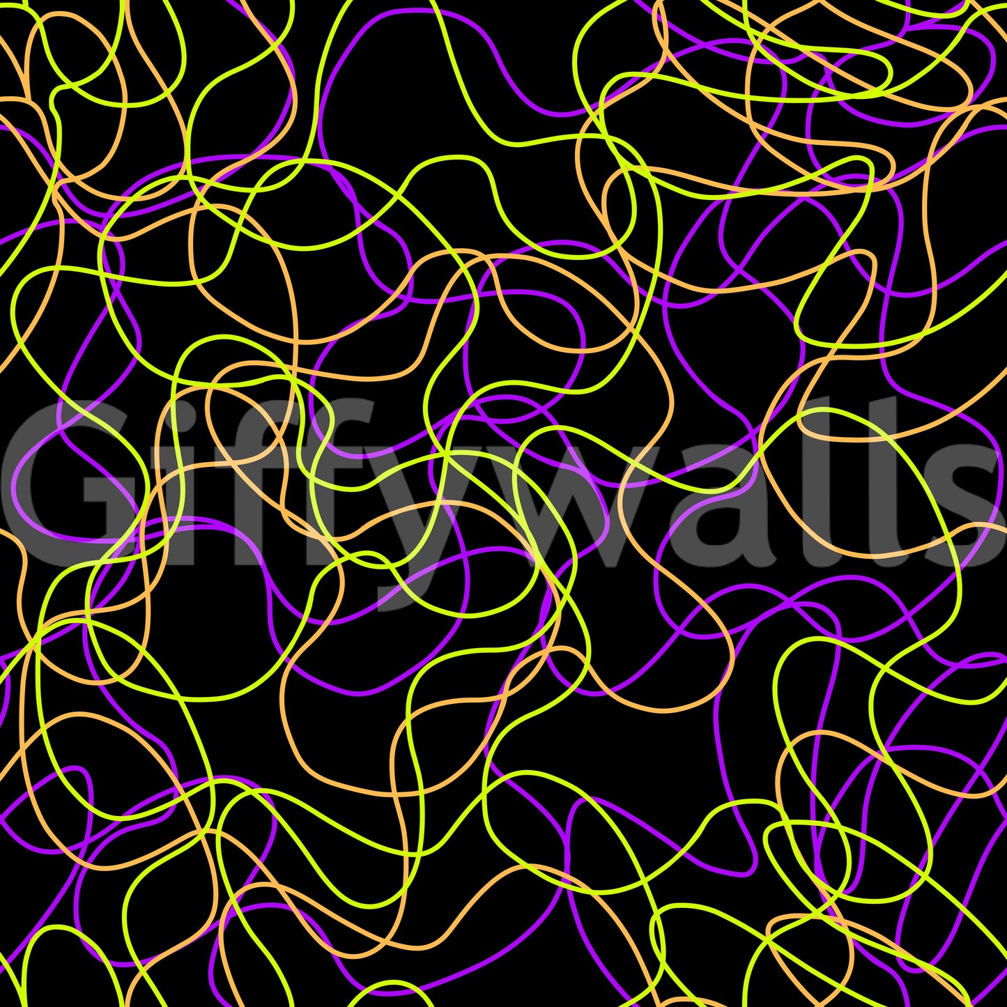 Tangled Glow – modern kunstbehang
