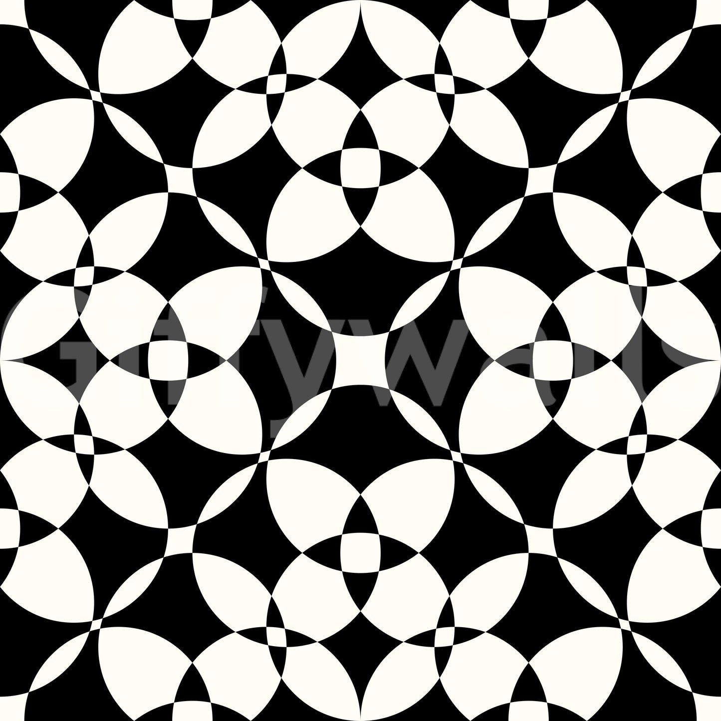 Papel pintado abstracto geométrico monocromático con curvas