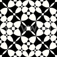 Papel pintado abstracto geométrico monocromático con curvas
