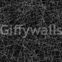 Abstract monochroom behang met een verstrengeld web