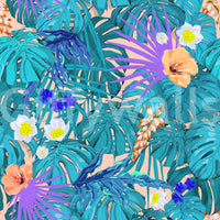Tapete „Tropical Jungle Bloom“