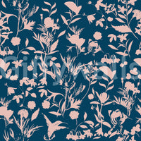 Tapeta z sylwetkami nocnej flory „Midnight Flora”