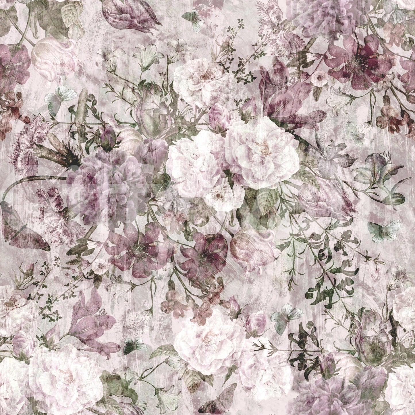 Vintage Botanical Floral Art Wallpaper⁠