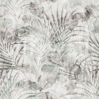 Papier peint à feuillage tropical aux tons doux