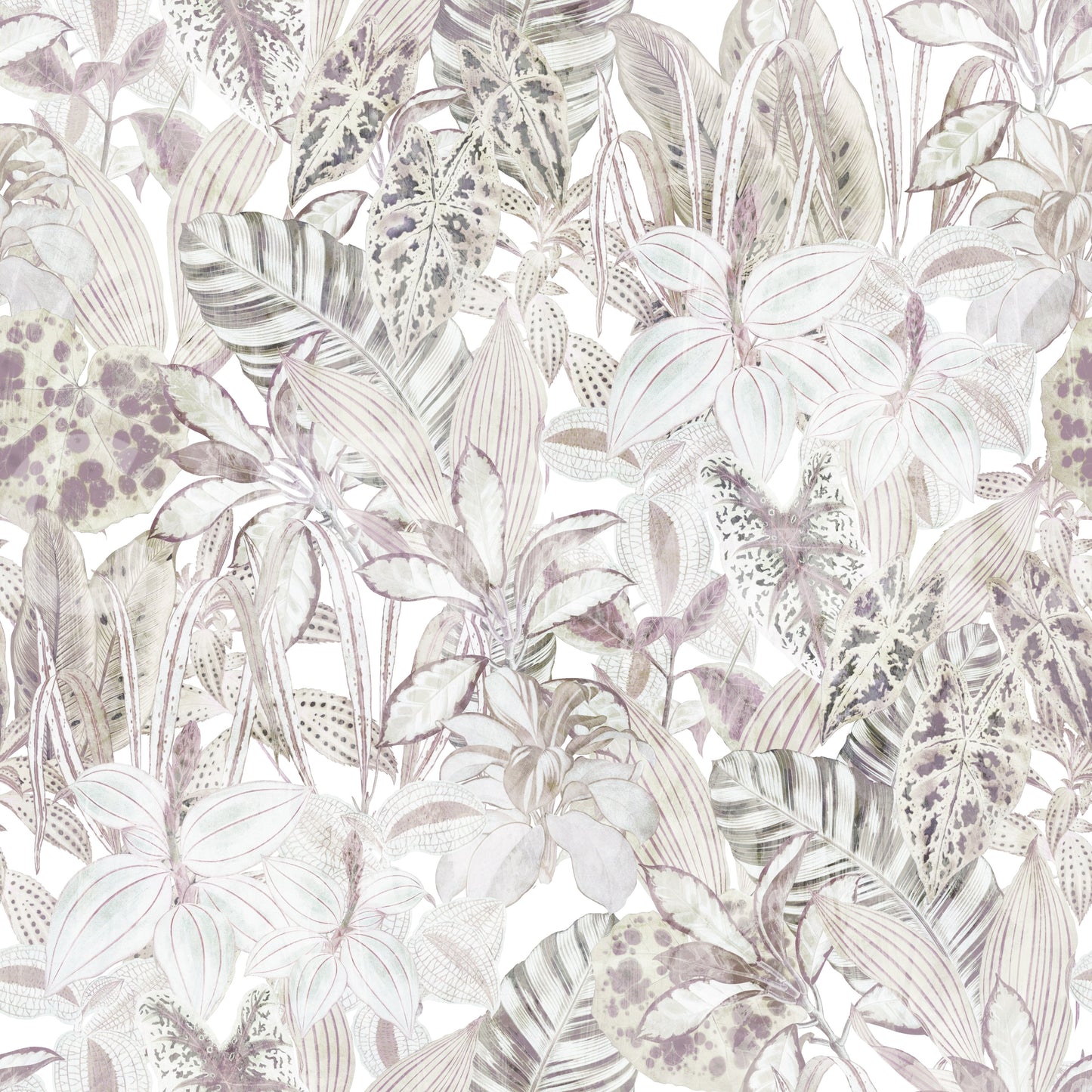 Papier peint botanique feuillage éthéré