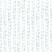 Soft Watercolor Vertical Leaf Vine Pattern Wallpaper⁠