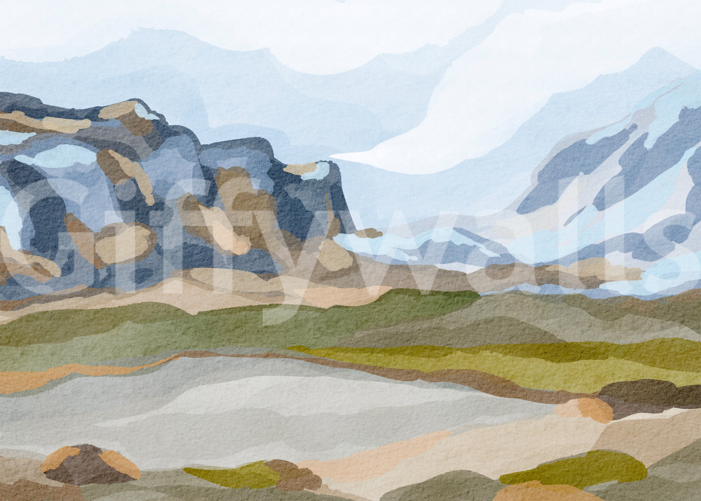 Beauté de la Norvège – Papier peint panoramique mural