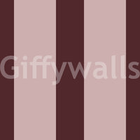 Minimalistische taupe- und schokoladenbraune Streifentapete
