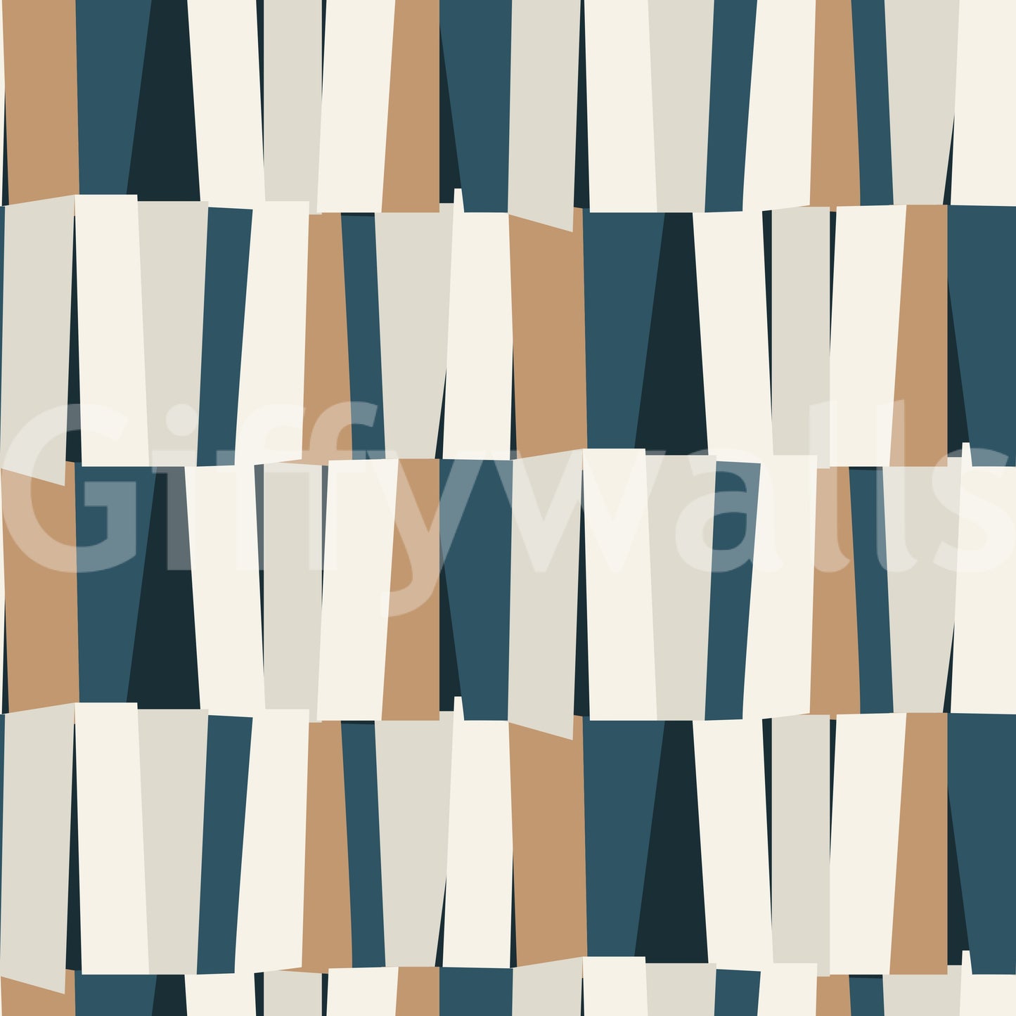 Abstract Geometric Vertical Panel Art Wallpaper⁠