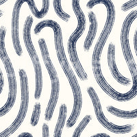 Papel pintado Líneas Fluidas Índigo