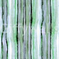 Tapete mit vertikalen Aquarellstreifen in Grünnuancen