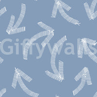 Minimalist Scribble Arrows on Muted Blue Wallpaper⁠