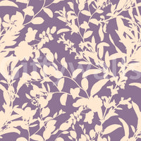 Papier peint silhouette botanique crème