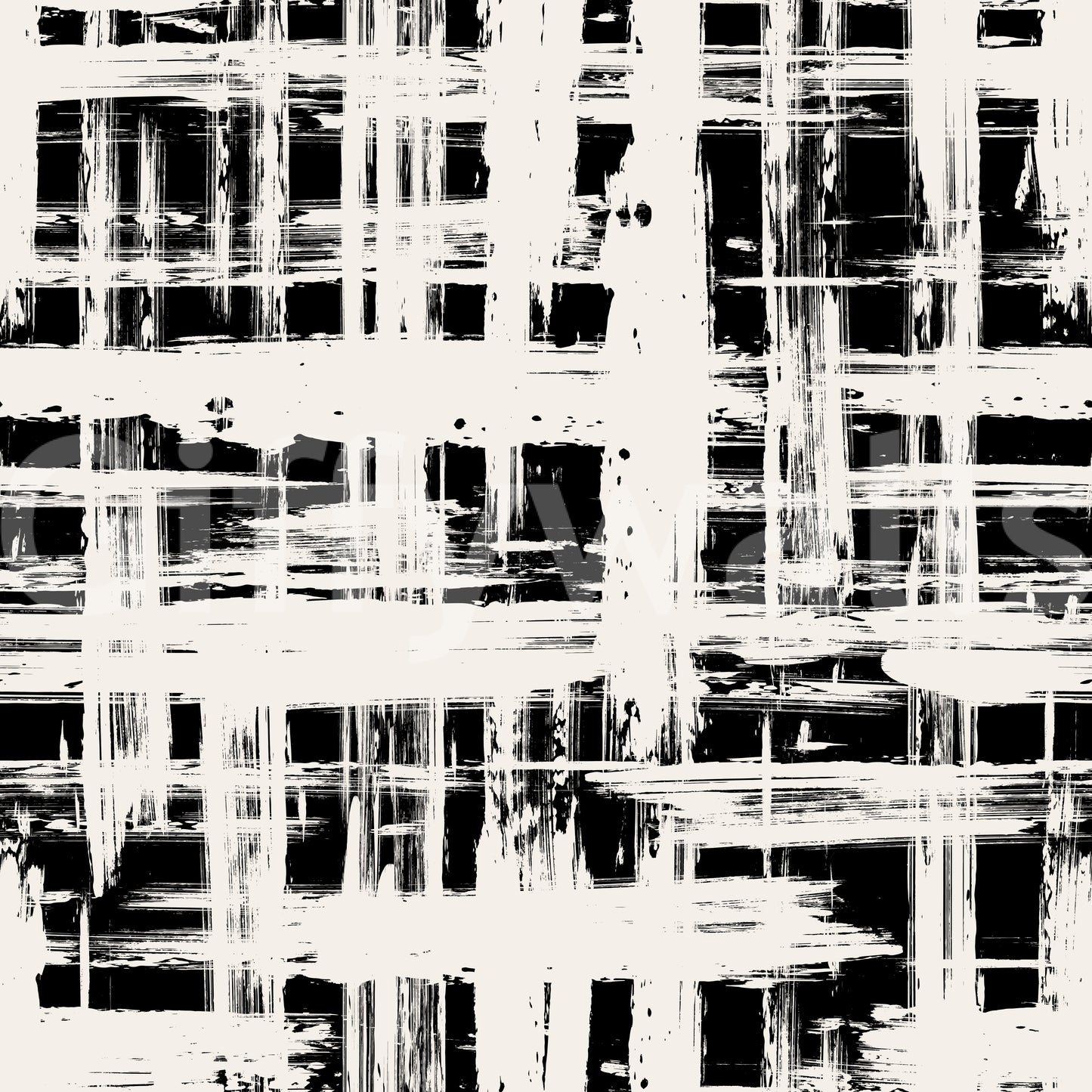 Monochrome behang met kruisarceringstextuur