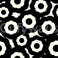 Papier peint à motif floral moderniste répétitif
