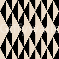 Monochrome geometrische Rauten-Tapete