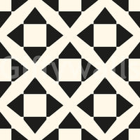Carta da parati minimalista con griglia a rombi