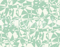 Papier peint abstrait « Arc Flow » vert sauge