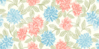 Blooming Painterly Botanical Garden Wallpaper⁠