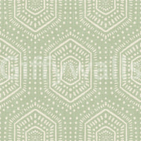 Papier peint Boho peint – motif géométrique tribal abstrait d’hexagones mudcloth à l’aneth haché