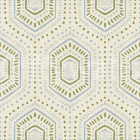 Boho Painted - Abstract Mudcloth Hexagons Tribal Geometric Pattern French Wallpaper⁠