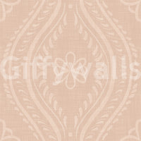 Carta da parati Faded Ogee Damask - Cinnamon Tea
