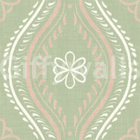 Faded Ogee Damask - Timeless Grandmillennial Wallpaper⁠