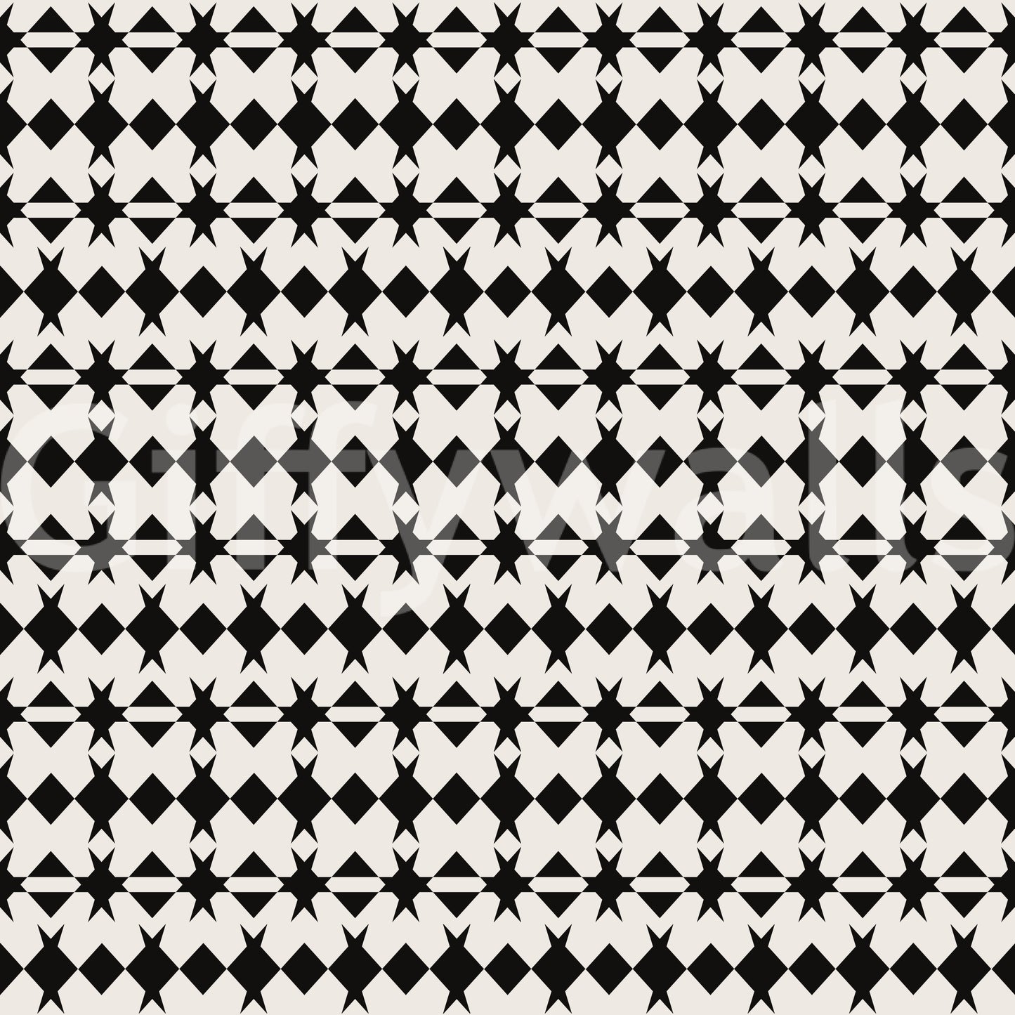 Papier peint graphique minimaliste à motif de losanges en grille