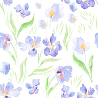 Papier peint jardin botanique lavande douce