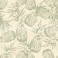 Rustikale botanische Ananas-Printtapete