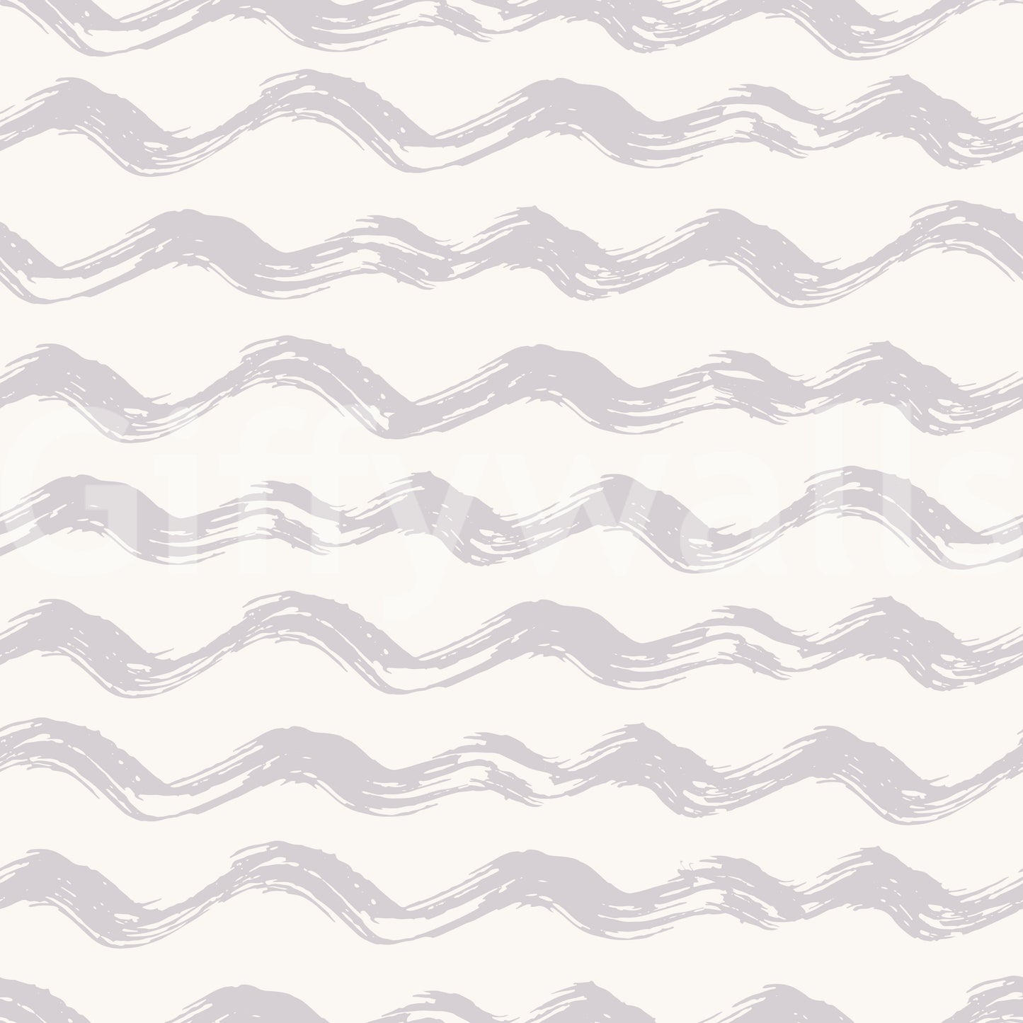 Papel de parede com pinceladas suaves de ondas em aguarela