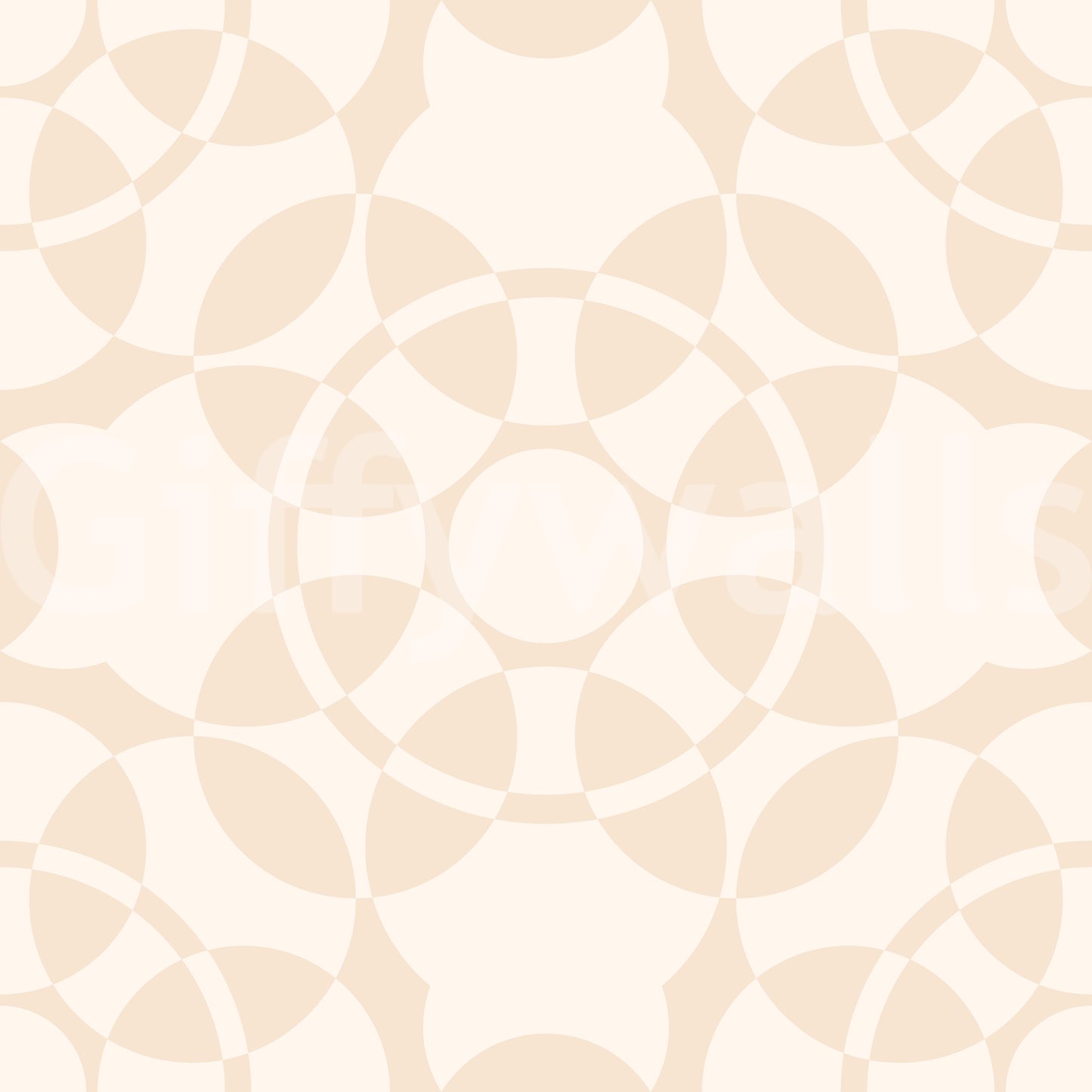 Cream Geometric Arcs Wallpaper⁠