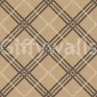 Héritage hivernal – Papier peint à carreaux tartan en treillis quadrillé, aux tons chauds et riches