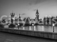 Westminster Riverside Twilight-vægmaleri