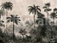 Monochromes Wandbild „Tropische Expedition“