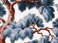 Fresque murale « Canopée azur et persistante »