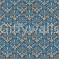 Geometrische Tapete „Midnight Lotus Bloom“
