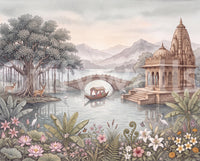 Papier peint panoramique mural Le jardin du palais céleste
