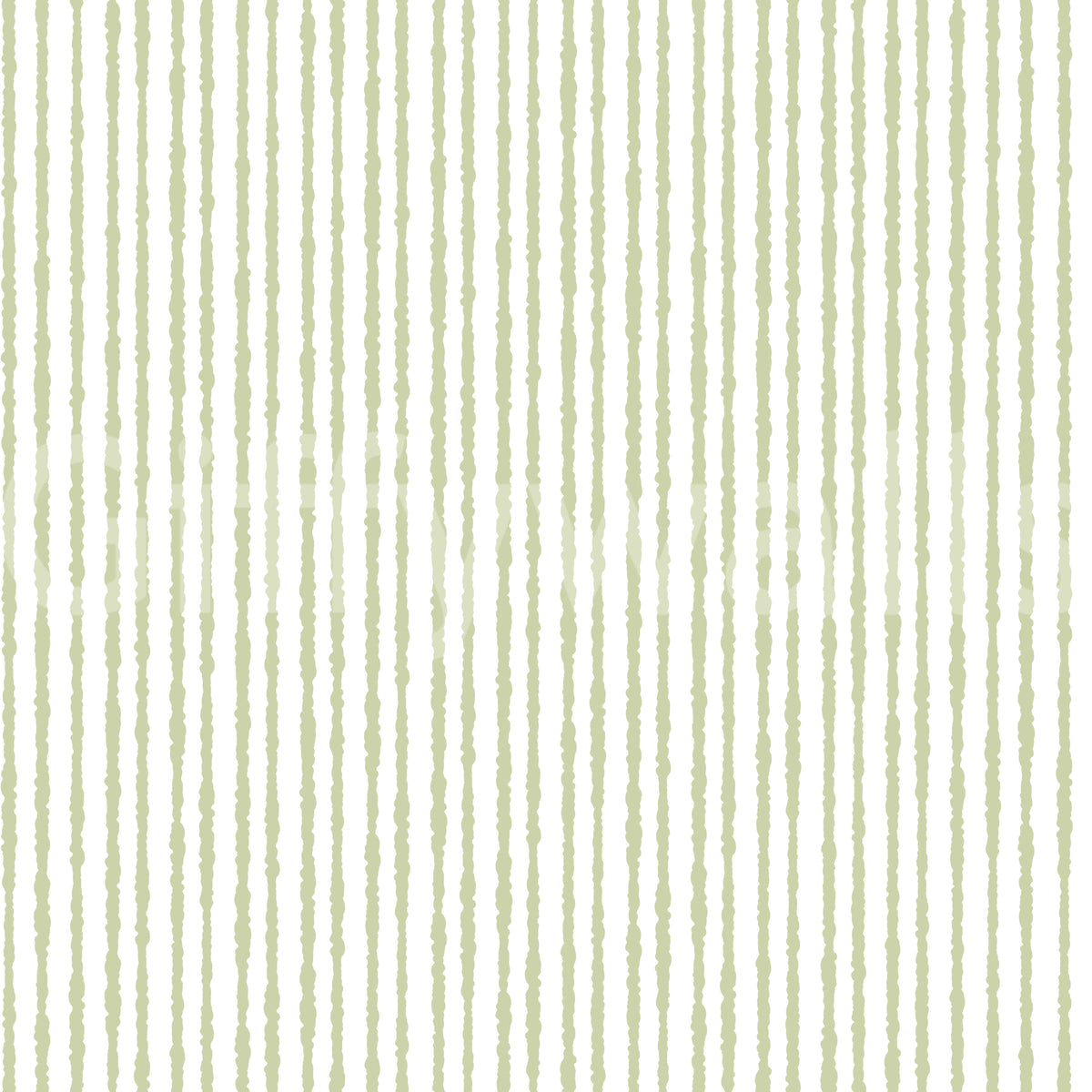 Carta da parati verde salvia a righe verticali disegnate a mano⁠