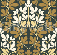 Wandbild „Goldene Blättersymmetrie“