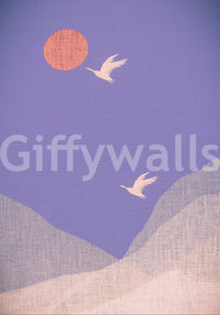 Zen-Wandbild „Bergflug-Landschaft“