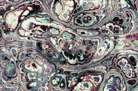 Papier peint panoramique mural Mystic Marble à motif abstrait de fluides organiques