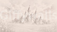 Castle Dreams – Vintage creme vægmaleri