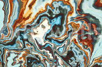 Murale da parete astratto con spirali di marmo liquido