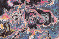 Murale da parete con effetto marmo fluido dai colori vivaci