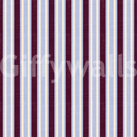 Papier peint à rayures verticales effet lin Ivy League - bordeaux, lilas et crème