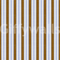 Papier peint à rayures verticales façon lin Ivy League - lilas, moutarde et crème